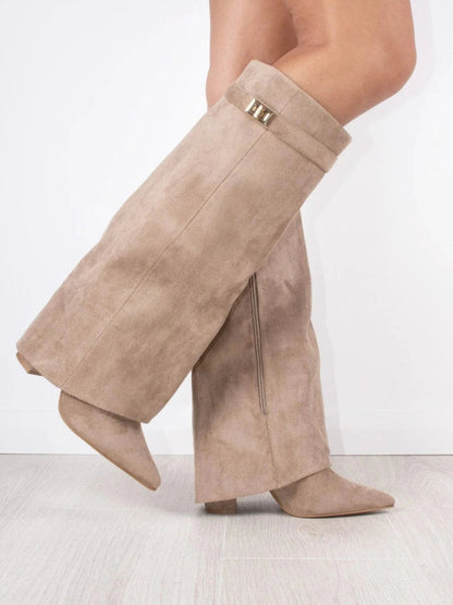 COCO – Chic High Suede Boots for Women