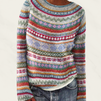 VIVA | Women’s Multicolor Striped Sweater