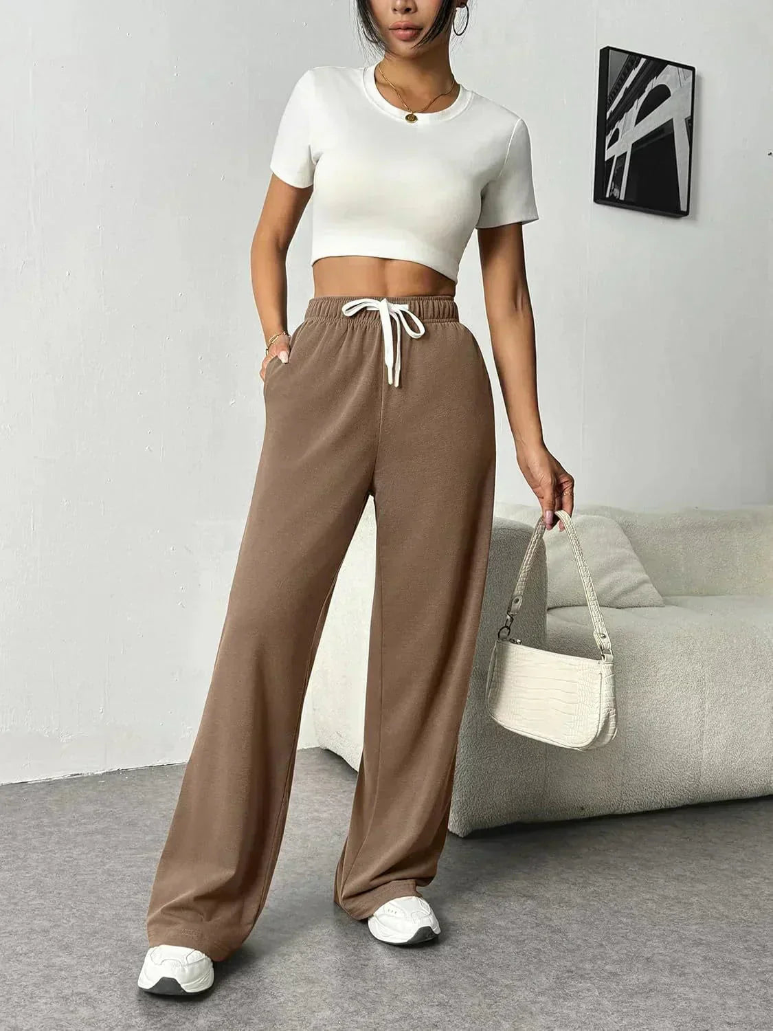 LIVIA - Wide Leg Jogging Pants