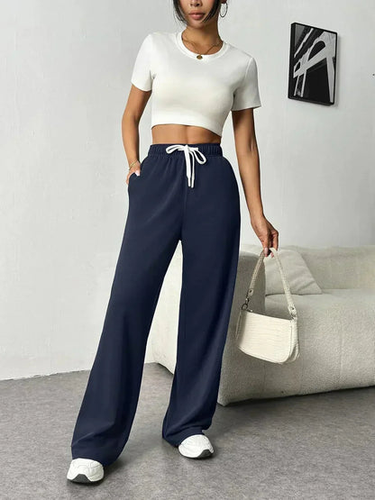 LIVIA - Wide Leg Jogging Pants