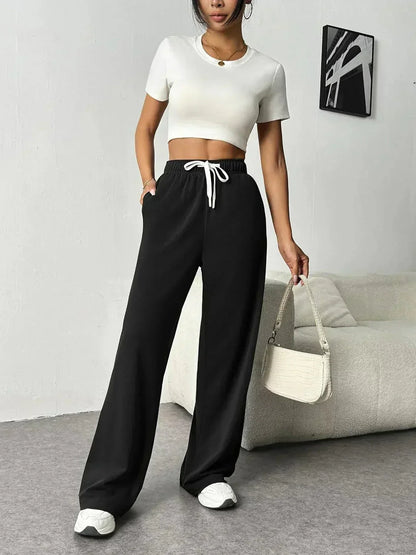 LIVIA - Wide Leg Jogging Pants