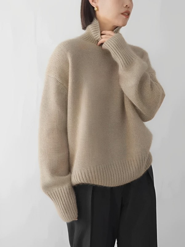 Turtleneck Jumper Casual Knit