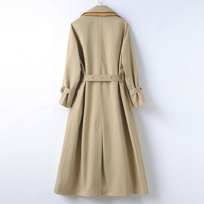 Chic Trench Coat with Classic Turn-Down Collar