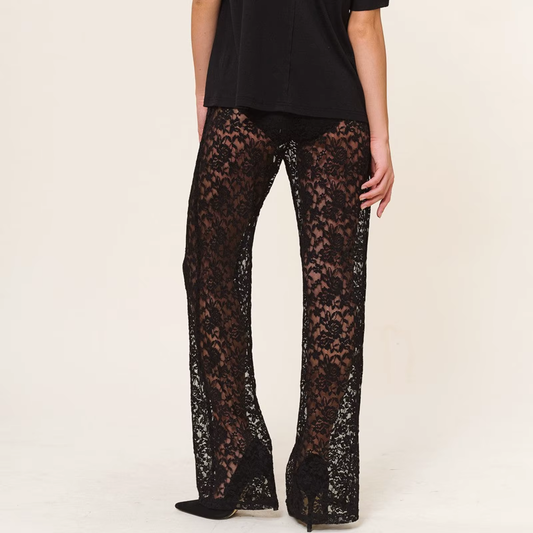 Elegant Black Lace Pants for a Chic & Flattering Look