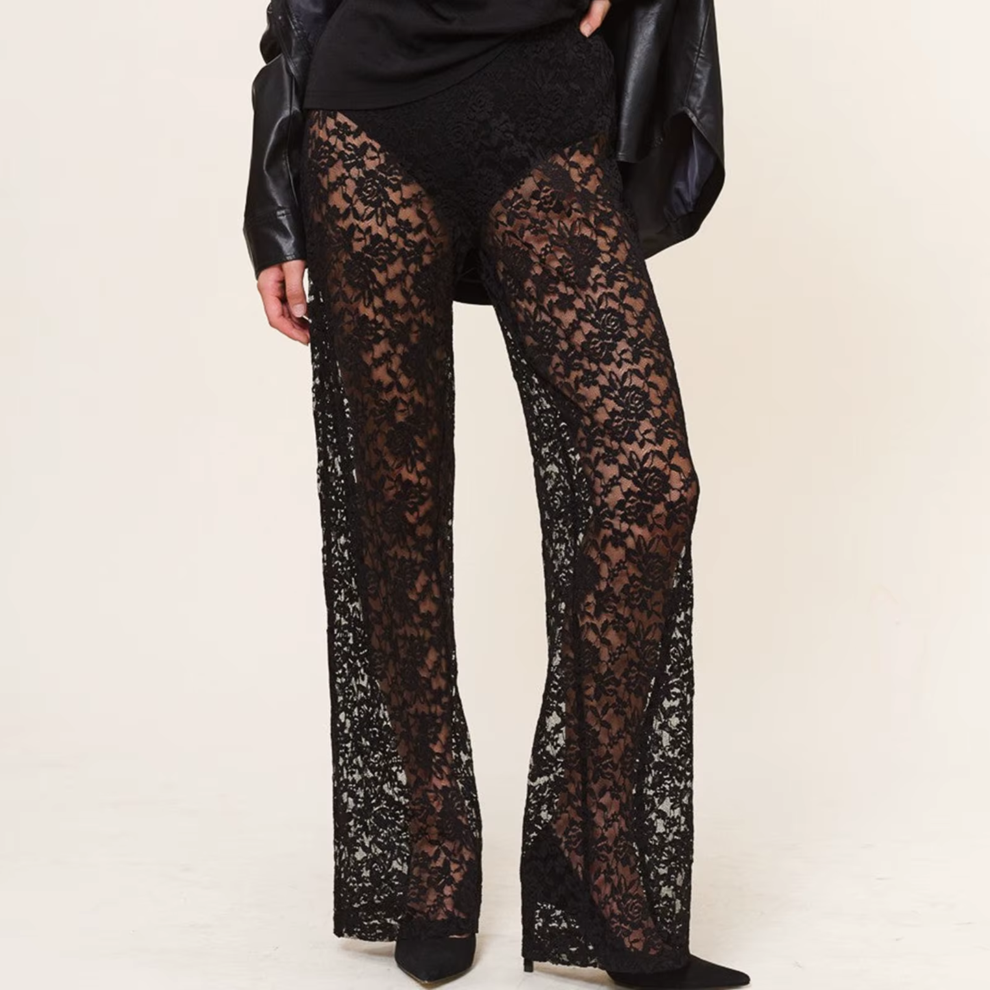 Elegant Black Lace Pants for a Chic & Flattering Look