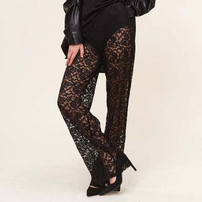 Elegant Black Lace Pants for a Chic & Flattering Look