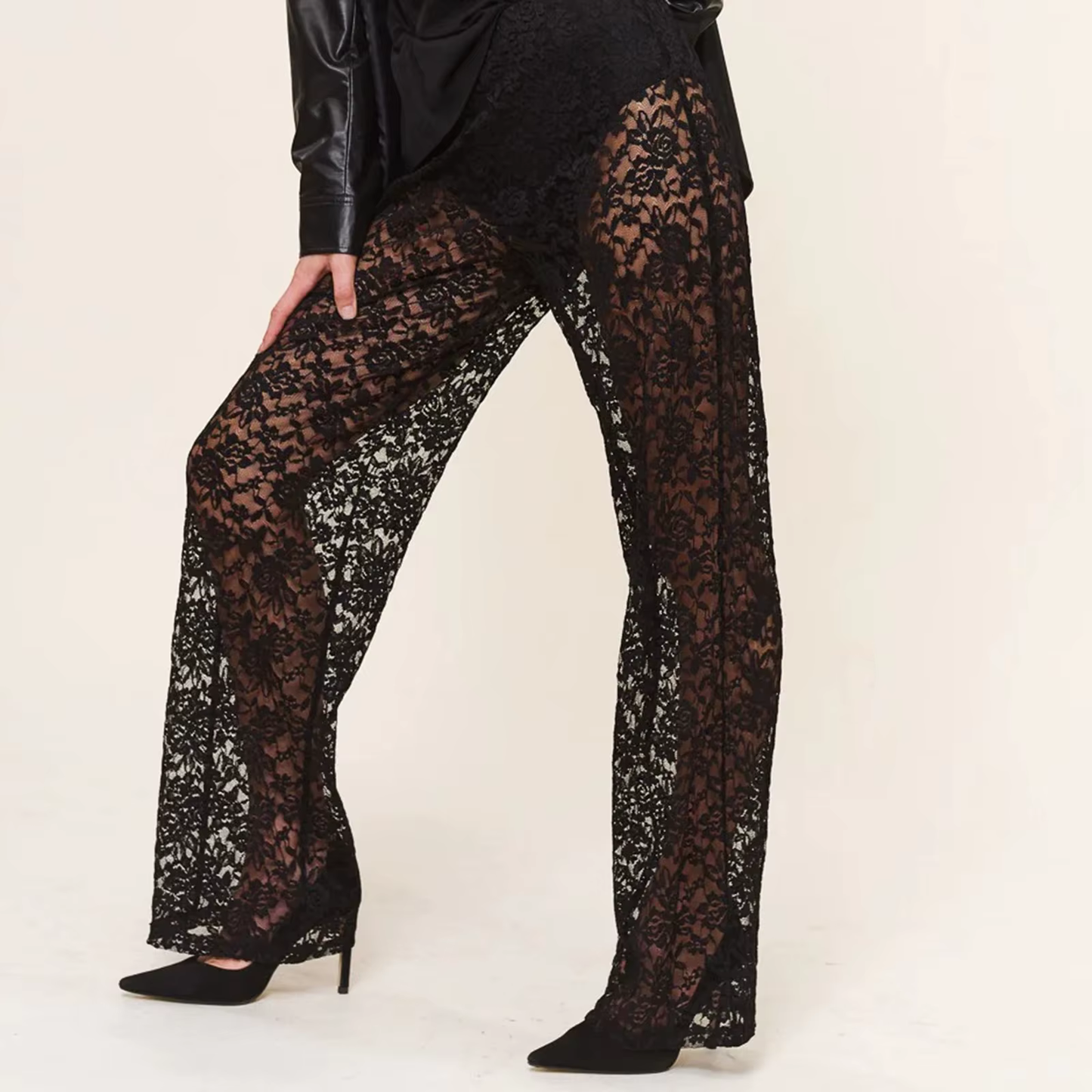 Elegant Black Lace Pants for a Chic & Flattering Look