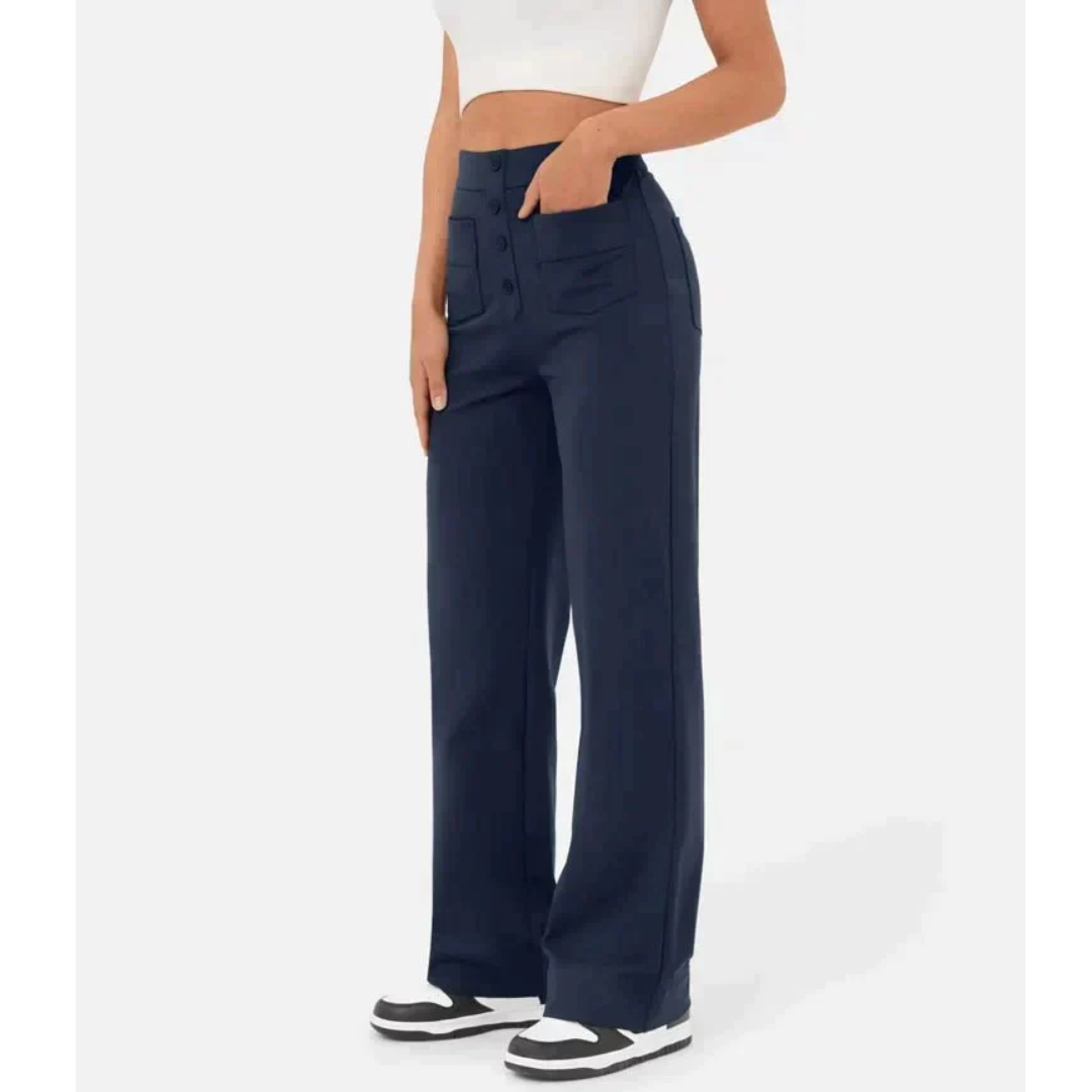 Lila | Women's High-Waisted Wide-Leg Pants