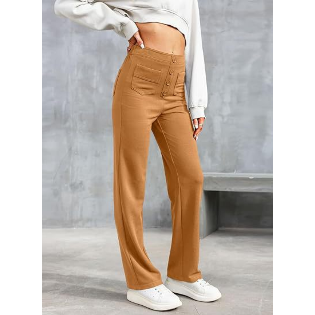 Lila | Women's High-Waisted Wide-Leg Pants