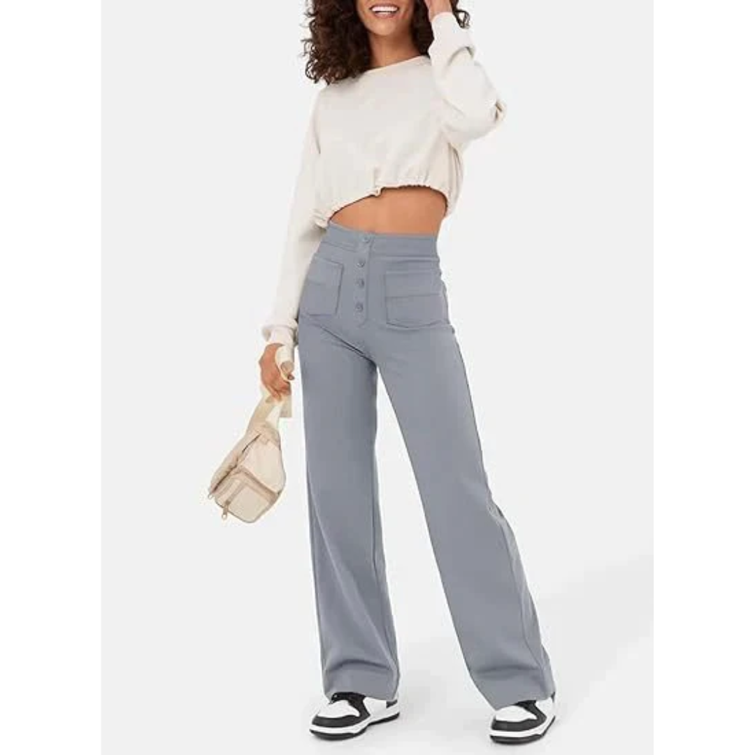 Lila | Women's High-Waisted Wide-Leg Pants