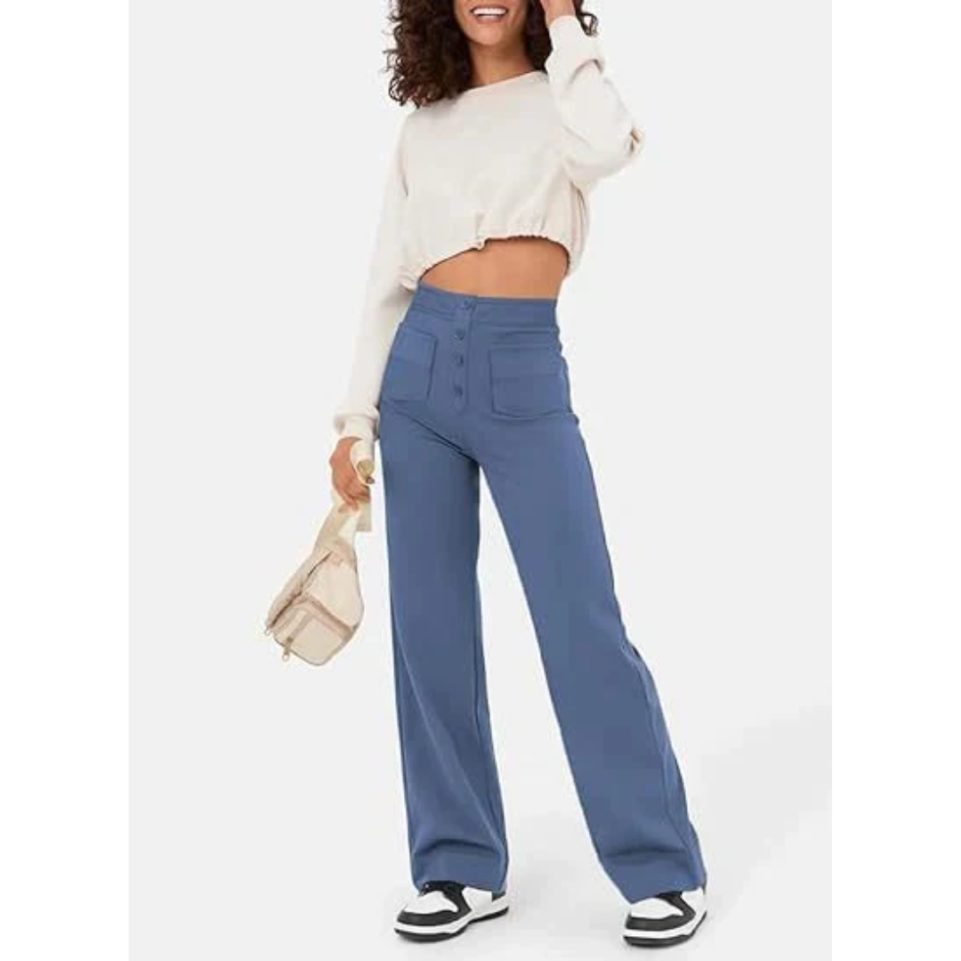 Lila | Women's High-Waisted Wide-Leg Pants