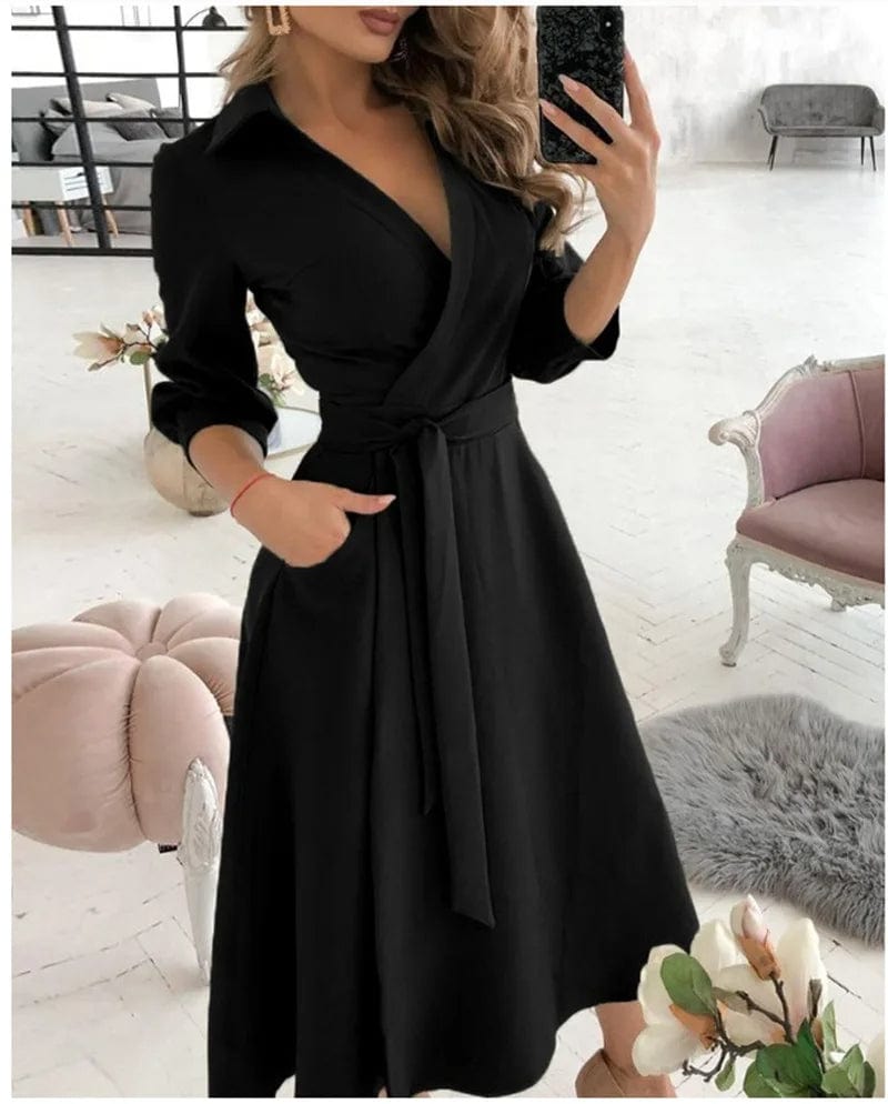 Luxeena - Elegant Midi Dress for Women | Perfect for Formal Events