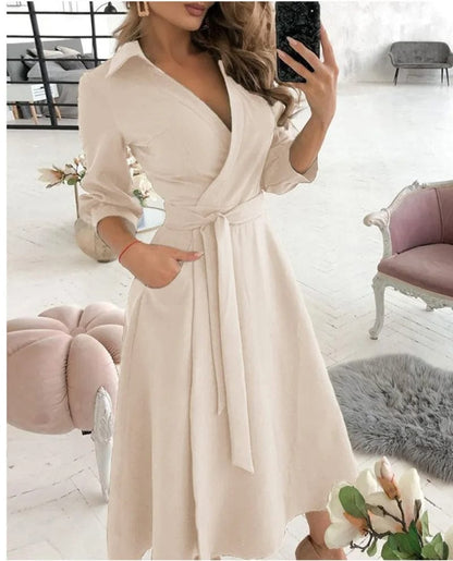 Luxeena - Elegant Midi Dress for Women | Perfect for Formal Events